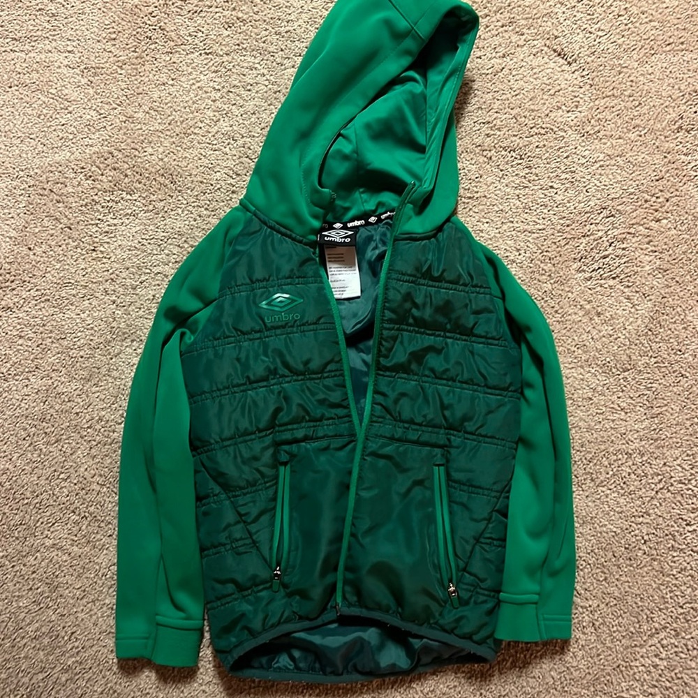 Green umbro jacket, good condition. Size 4/5
